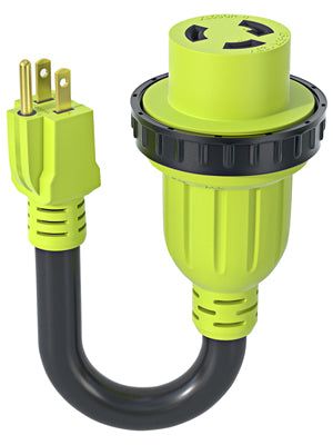 What should I do if the RV cannot be connected to the power supply due to rain in spring?