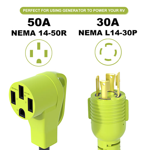 50 amp generator plug adapter