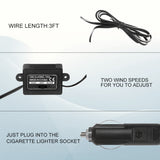 12 Volt Oscillating Fan, 6" Portable Car Clip Fan With Car Cigarette Lighter, 360° Cooling Ventilation, Car DC Fan, For RV/Truck/Car (Cord Length 3FT)