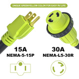 rv 30 amp locking power cord