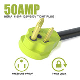 AOWEITOUR NEMA 6-50P to NEMA 10-30R, Welder 3 Prong 50A Plug to Dryer 3 Prong 30A Socket Power Conversion Cord,STW 10 Gauge(1FT)