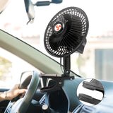 12 Volt Oscillating Fan, 6" Portable Car Clip Fan With Car Cigarette Lighter, 360° Cooling Ventilation, Car DC Fan, For RV/Truck/Car (Cord Length 3FT)