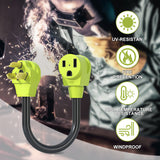 AOWEITOUR Welder Plug Adapter,Dryer 30 Amp to Welder 50 Amp Adapter,NEMA 10-30P to NEMA 6-50R,3 Prong Welder Adapter Cord,STW 10AWG(1.5FT)