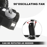 12 Volt Oscillating Fan, 6" Portable Car Clip Fan With Car Cigarette Lighter, 360° Cooling Ventilation, Car DC Fan, For RV/Truck/Car (Cord Length 3FT)